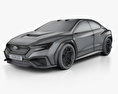Subaru VIZIV Performance 2017 3Dモデル wire render