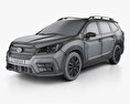Subaru Ascent Touring 2020 3d model wire render