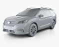 Subaru Ascent Touring 2020 3d model clay render