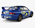 Subaru Impreza 22B Rally クーペ 2001 3Dモデル 後ろ姿