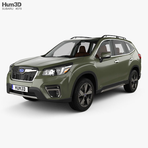 Subaru Forester Touring mit Innenraum 2018 3D-Modell