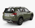Subaru Forester Touring avec Intérieur 2018 Modèle 3d vue arrière