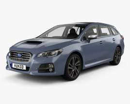 Subaru Levorg HQインテリアと 2015 3Dモデル