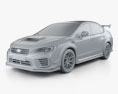 Subaru WRX STI S209 US-spec 2022 3d model clay render