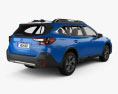 Subaru Outback Touring 2022 3d model back view