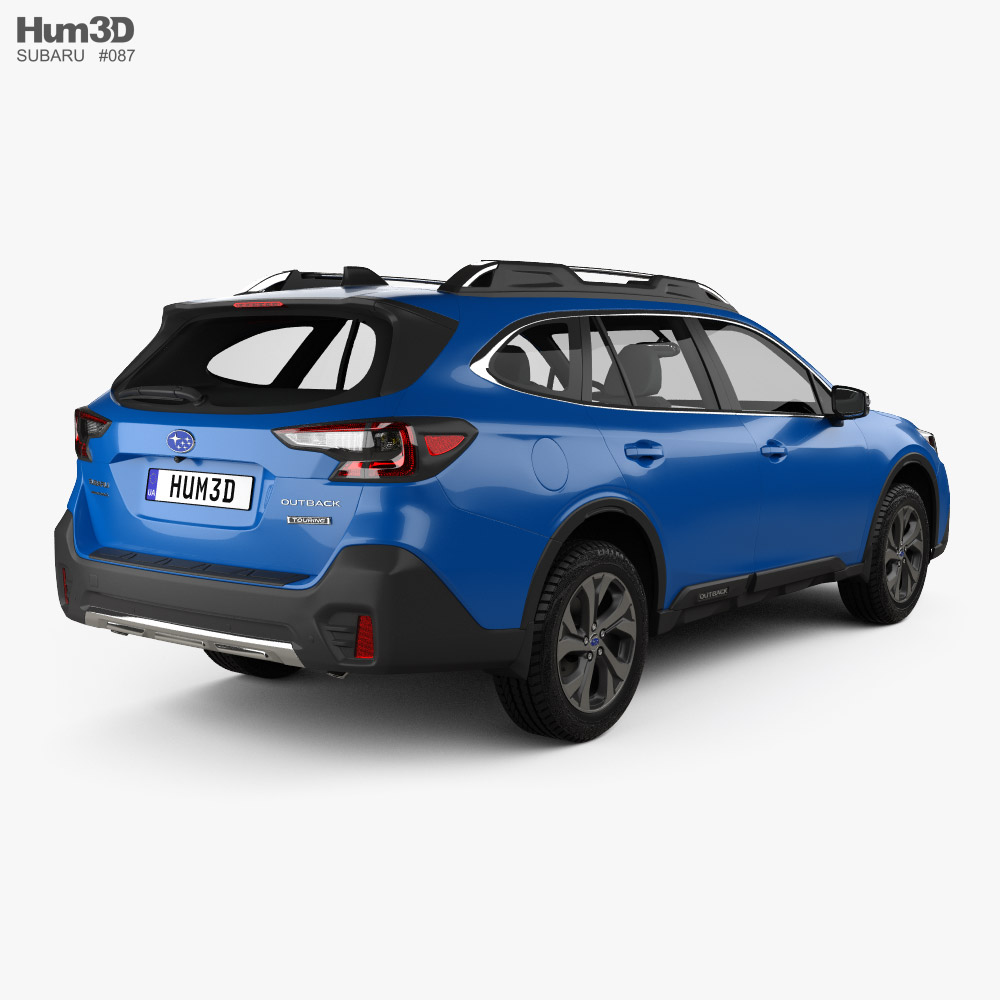 Subaru Outback Touring 2022 3d model back view