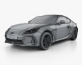 Subaru BRZ 2022 3D模型 wire render