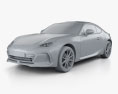 Subaru BRZ 2022 3D模型 clay render