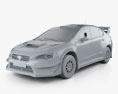 Subaru WRX VT20R Rally 2022 3d model clay render