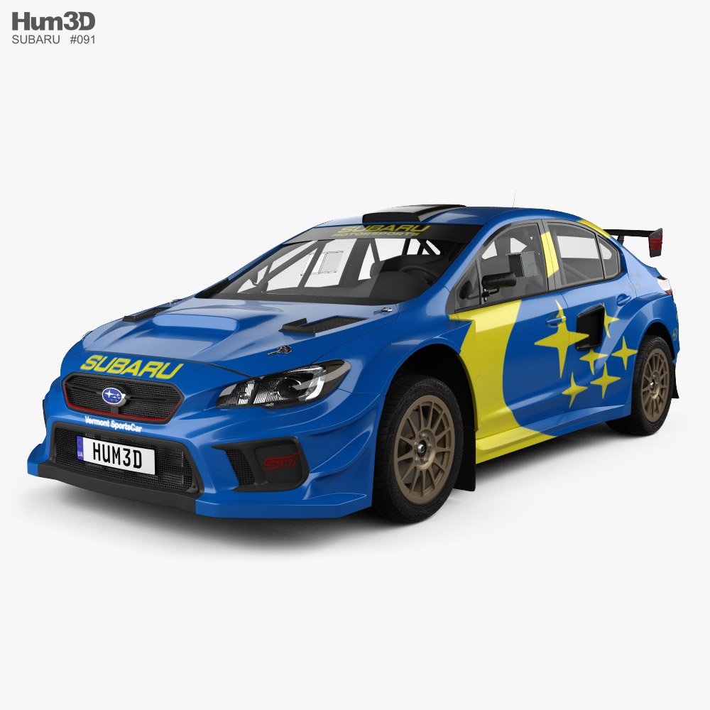 Subaru WRX Rally 2022 3D 모델 
