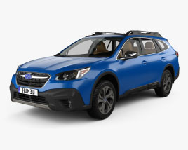 Subaru Outback Touring with HQ interior 2022 3D model