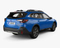 Subaru Outback Touring with HQ interior 2022 3d model back view