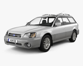 Subaru Outback H6 2001 Modello 3D