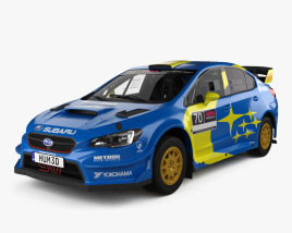 Subaru WRX VT20R Rally インテリアと 2020 3Dモデル