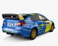 Subaru WRX VT20R Rally con interni 2020 Modello 3D vista posteriore