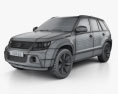 Suzuki Grand Vitara 2014 3D 모델  wire render
