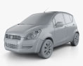 Suzuki Splash 2011 Modello 3D clay render