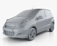 Suzuki Alto 2014 3d model clay render