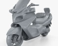 Suzuki Burgman (Skywave) AN650 Executive 2012 3d model clay render
