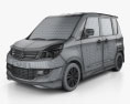 Suzuki Solio S 2015 3D модель wire render
