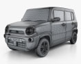 Suzuki Hustler 2016 3d model wire render