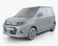 Suzuki (Maruti) WagonR Stingray 2016 3d model clay render