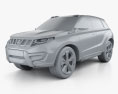 Suzuki iV-4 2014 3d model clay render