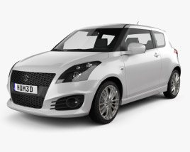 Suzuki Swift Sport hatchback 3-door 2017 3D model
