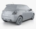 Suzuki Swift Sport hatchback 3 portes 2014 Modèle 3d