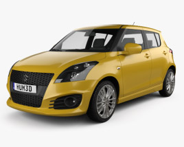 Suzuki Swift Sport hatchback 5-door 2017 3D model