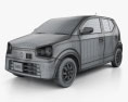 Suzuki Alto 2017 3d model wire render