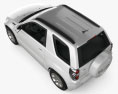 Suzuki Grand Vitara 3门 2012 3D模型 顶视图