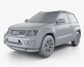 Suzuki Grand Vitara 3门 2012 3D模型 clay render