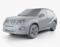 Suzuki Vitara (Escudo) with HQ interior 2017 3d model clay render