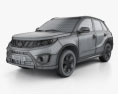 Suzuki Vitara S 2018 3d model wire render
