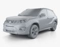 Suzuki Vitara S 2018 3d model clay render