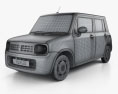 Suzuki Alto Lapin 2015 3d model wire render