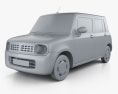 Suzuki Alto Lapin 2015 3d model clay render