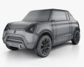 Suzuki Mighty Deck 2015 3D модель wire render