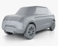 Suzuki Mighty Deck 2015 3D-Modell clay render