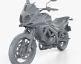 Suzuki V-Strom 650A 2015 3d model clay render