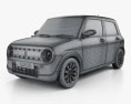 Suzuki Alto Lapin 2018 3d model wire render