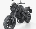 Suzuki SV650 2017 Modelo 3d wire render