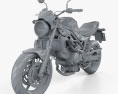 Suzuki SV650 2017 3Dモデル clay render