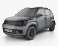 Suzuki Ignis 2019 3d model wire render
