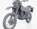 Suzuki DR-Z400S 2017 3d model clay render