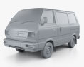 Suzuki Omni Cargo Van 2020 3d model clay render