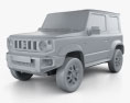 Suzuki Jimny Sierra 2022 3d model clay render