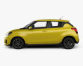 Suzuki Swift Sport with HQ interior 2020 3d model side view