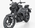 Suzuki GSX-S125 2018 3D 모델  wire render
